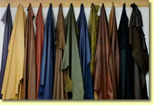 Leder in verschiedenen Farben